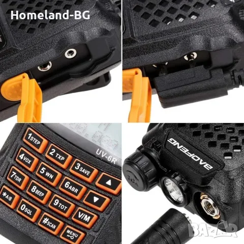 Двубандова радиостанция Baofeng UV-6R, 128 канала, Честотен диапазон: 136-174/400-520MHz, Черна, снимка 11 - Оборудване и аксесоари за оръжия - 55837128