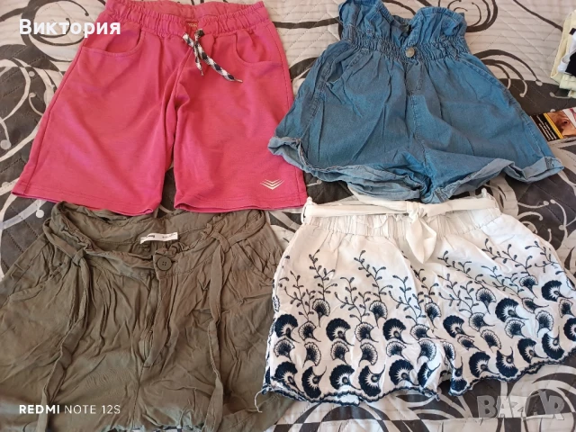 Лот къси гащи М размер и тениска и потник и 3 черни клина