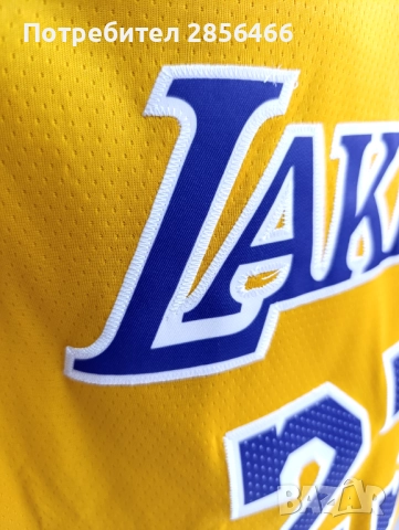 Мъжки потник Nike LA Lakers Lebron James season 2023-24 размер XL, снимка 4 - Тениски - 52183380