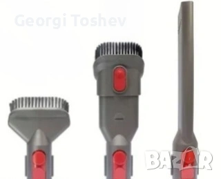 Dyson V7, с MOP за мокро почистване и глави за  гладки повърхности и килими, снимка 6 - Прахосмукачки - 53613663