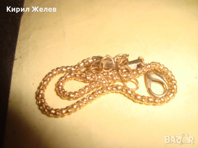 ПОЗЛАТЕНА ГРИВНА ВИНТИДЖ РЯДКА КРАСИВА ПЛЕТКА ПОДХОДЯЩА и за ГЛЕЗЕН 17245, снимка 4 - Гривни - 33846814