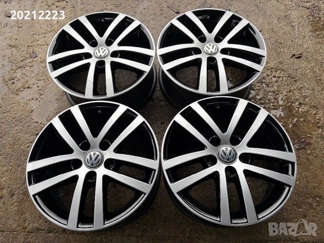 4 броя алуминиеви джанти за Vw Golf,Caddy,Touran,T-Roc 16, снимка 2 - Гуми и джанти - 53468978
