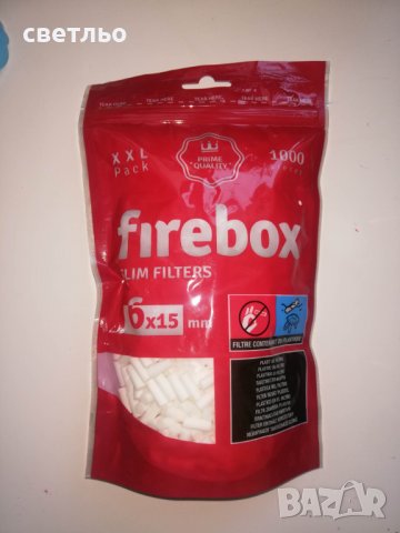 филтри за цигари"Firebox"1000/15мм., снимка 1 - Празни пълнители - 39324889