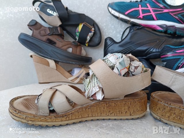 дамски сандали, 100% естествена кожа - и отвън и отвътре+ стелката от естествена кожа , 36 - 37, снимка 6 - Сандали - 44148711