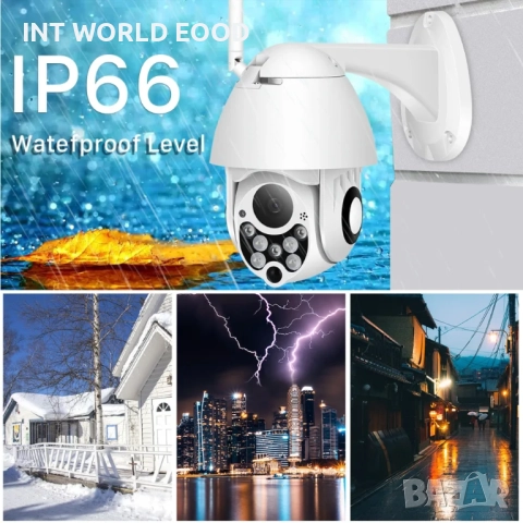 BESDER 1080P 2MP PTZ IP WiFi Камера 4X Oптично увеличение Инфрачервено нощно виждане YCC 365 Plus AP, снимка 5 - IP камери - 52063021