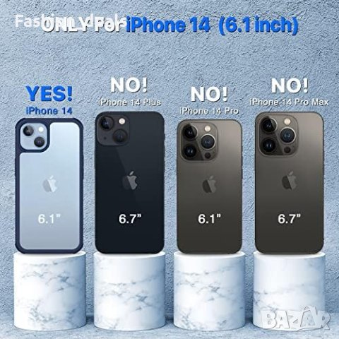 Нов Защитен Калъф с протектор за екран за iPhone 14 , снимка 3 - Аксесоари за Apple - 41650213