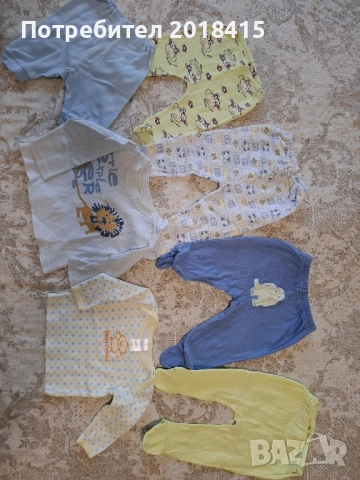 Лот бебешки дрешки, от 0-3 и от 3-6 месеца , снимка 2 - Комплекти за бебе - 51585346
