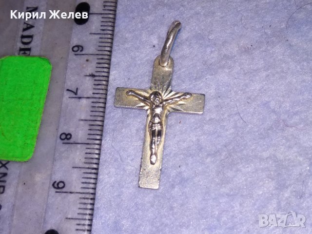 КРАСИВО КАТОЛИЧЕСКО СРЕБЪРНО РАЗПЯТИЕ КРЪСТ БИЖУТЕРСКА ИЗРАБОТКА 38431, снимка 10 - Колиета, медальони, синджири - 41337140