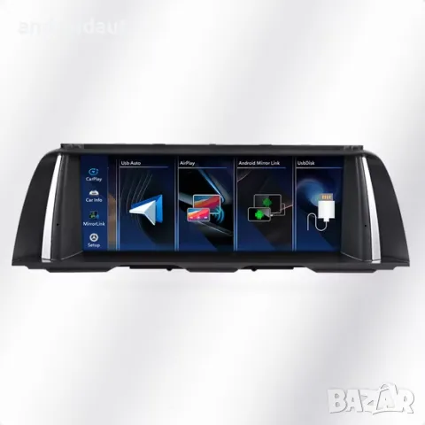Дисплей за BMW F10/F11 CIC/NBT 10.25" с безжичен CarPlay/Android Auto, снимка 2 - Аксесоари и консумативи - 48826907