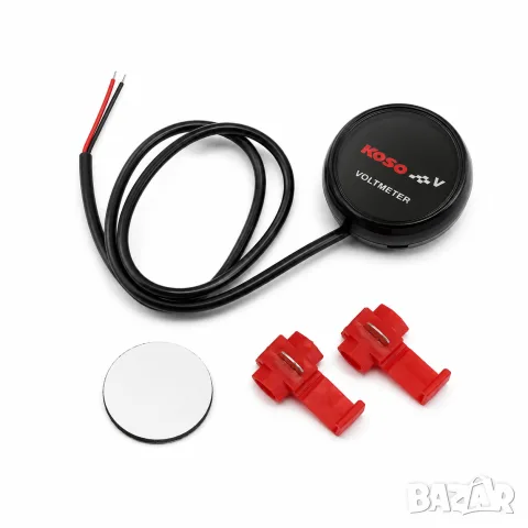 Компактен дигитален волтметър 12V с червен LED дисплей