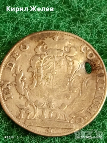 Сребърна монета 10 кройцера 1770г. Йозеф Махсимилиян Бавария 52972, снимка 5 - Нумизматика и бонистика - 53093767