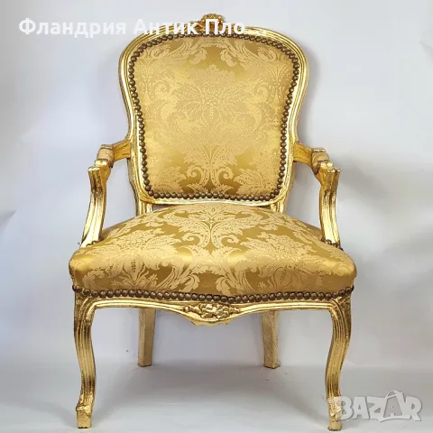 Кресло барок голд, снимка 4 - Дивани и мека мебел - 25475287