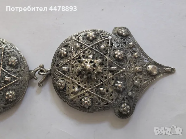 Възрожденски сребърни пафти филигран , снимка 12 - Антикварни и старинни предмети - 56256310