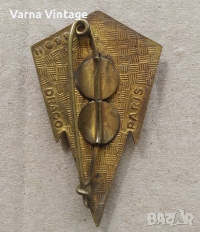 Полков знак на 8-ми сигнален полк Франция. 60ти год. марк. емайл., снимка 3 - Антикварни и старинни предмети - 41366995