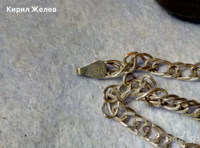 ИЗИСКАНА ИТАЛИАНСКА СРЕБЪРНА ГРИВНА СРЕБРО 925 ITALY КЛАСИЧЕСКА РЪЧНА ВИНТИДЖ АРТ ПЛЕТКА 49415, снимка 9 - Гривни - 48901289