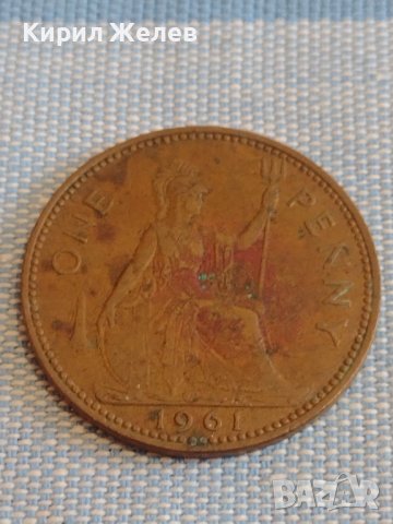 Две монети 1 пени 1961г. / 1 пени 1964г. Англия Елизабет втора за КОЛЕКЦИОНЕРИ 39778, снимка 2 - Нумизматика и бонистика - 44431059