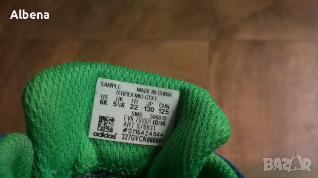 Adidas Terrex Mid Gtx I GORE-TEX S76931 Размер EUR 22 / UK 5 1/2K детски водонепромукаеми 86-14-S, снимка 17 - Детски боти и ботуши - 44357926