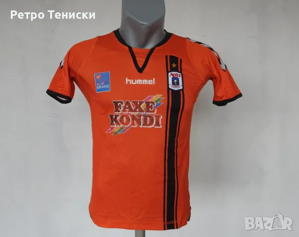 Тениска AGF Aarhus — Гостуващ Hummel — Деца размер M Оранжево