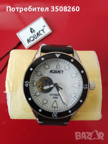 Автоматичен амер. мъжки часовник Aquacy Cave Diver Open Heart 200m (SEIKO)