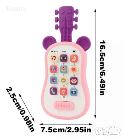 Детски телефон Играчка за ранно обучение – Преносим образователен смартфон, снимка 3 - Други - 48434131