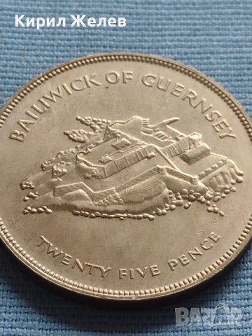 Монета 25 пенса 1977г. Великобритания 25г. От възкачването на Кралица Елизабет втора 40432, снимка 7 - Нумизматика и бонистика - 42697749