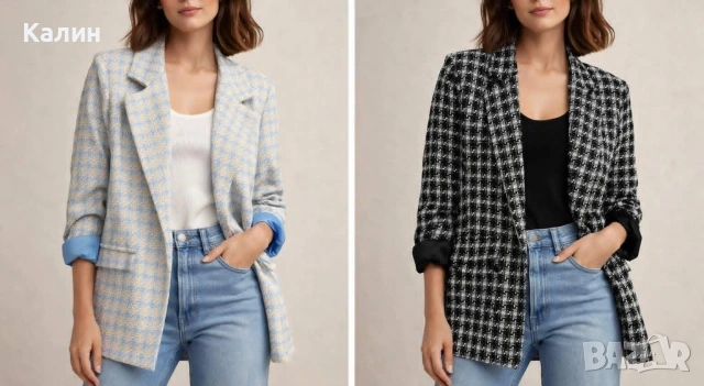 Дамско сако букле - два цвята - 30€