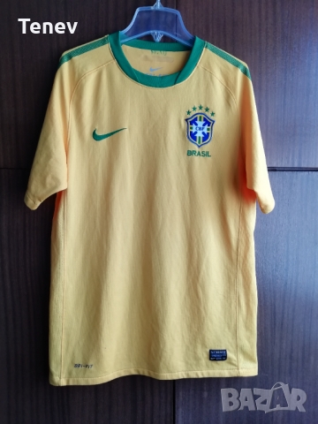 Brazil Brasil Nike оригинална тениска фланелка Бразилия 2010, снимка 1 - Тениски - 36062440