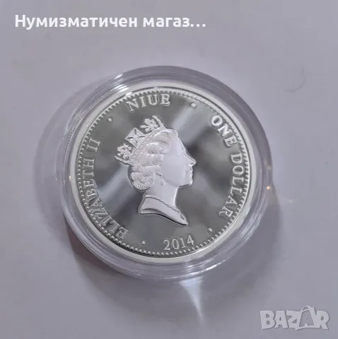 Сребърна монета 1/2 oz 999 Сердика София 2014 Ниуе, снимка 4 - Нумизматика и бонистика - 56105429