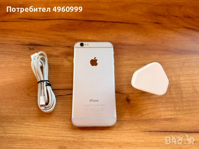 iPhone 6 16GB Silver + Зарядно + Кабел, снимка 2 - Apple iPhone - 56364302