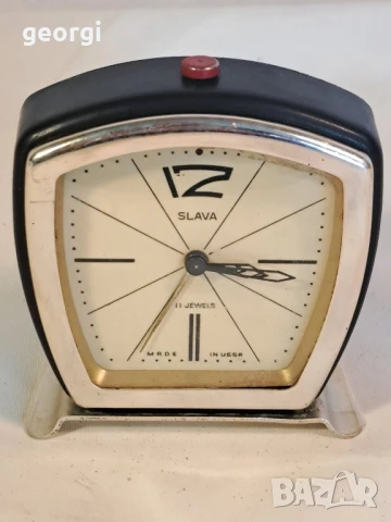 руски механичен будилник Слава 8/4