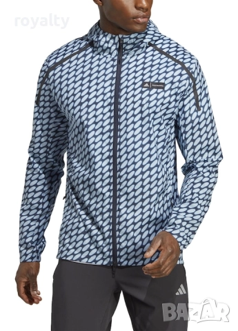 Adidas Оригинално Мъжко Яке Ветровка, Син, L