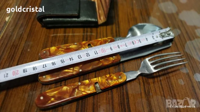 стари български прибори сгъваеми туристически Петко Денев , снимка 5 - Антикварни и старинни предмети - 50094204