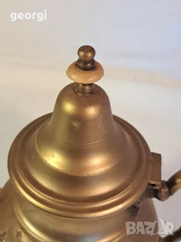 ретро месингов чайник    7/4, снимка 2 - Декорация за дома - 49854912