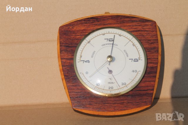 Немски барометър с термометър ''Fischer", снимка 6 - Други ценни предмети - 39663619