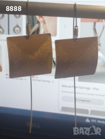 Stefano Patriarchi позлатени сребърни обеци проба 925 , снимка 2 - Обеци - 44232619