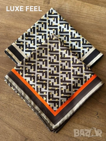 Дамски Шалове - Коприна ⚜️ FENDI , снимка 4 - Шалове - 53021459