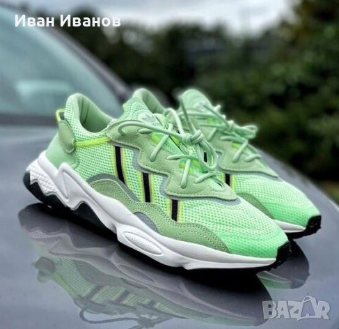 маратонки  adidas Originals Ozweego Glow Green номер 43,5-44, снимка 6 - Маратонки - 41717988