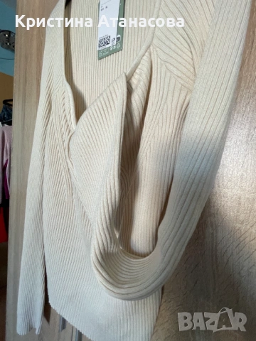 Дамска блуза рипс с деколте, снимка 8 - Блузи с дълъг ръкав и пуловери - 53057003