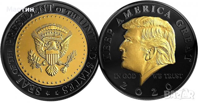 Монета Доналд Тръмп, снимка 1 - Нумизматика и бонистика - 39343065