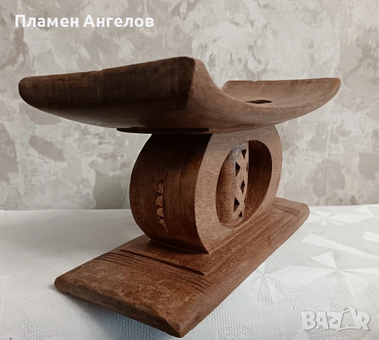 Автентично столче, табуретка Ашанте от Гана, снимка 10 - Антикварни и старинни предмети - 53613214