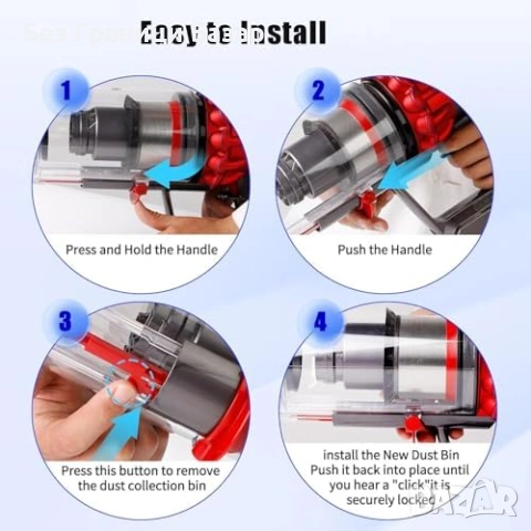 Нов Контейнер за Dyson V10 SV12 с HEPA филтър 969509-01 прахосмукачка, снимка 7 - Прахосмукачки - 53841593