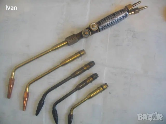 ПРОФЕСИОНАЛНА ОКСИЖЕННА АЦЕТИЛЕНОВА ГОРЕЛКА YLDIZ с 5 рамена и дюзи ОТЛИЧНА, снимка 5 - Други инструменти - 47938946