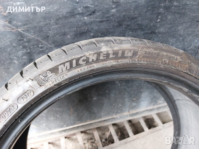 2бр.летни MICHELIN 205/40/18 86Y DOT 4317, снимка 4 - Гуми и джанти - 41346613