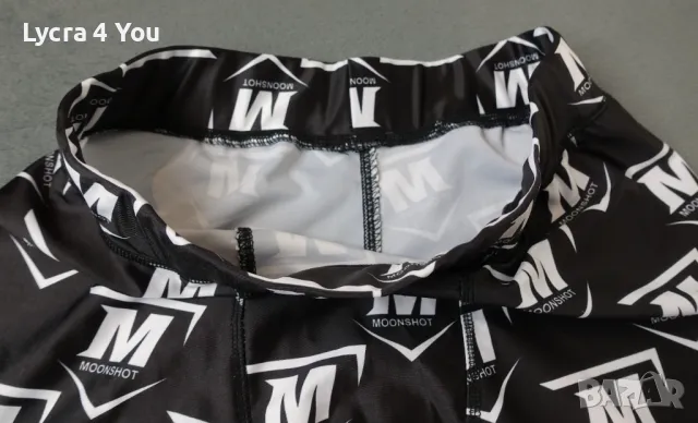 Moonshot M/L мъжки лъскави боксерки в черно с бяла щампа, снимка 5 - Бельо - 49250622