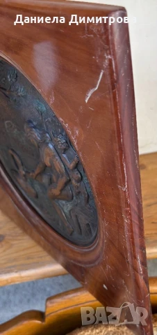 Медна чиния, снимка 4 - Антикварни и старинни предмети - 51362676