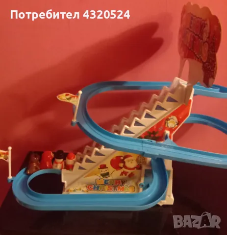 Детска пързалка Дядо Коледа, с фигурки и музика, снимка 3 - Музикални играчки - 48237781