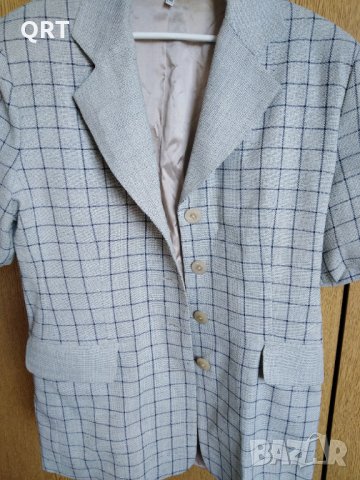 Сако дамско лен, размер 46, без дефекти, снимка 3 - Сака - 35690767