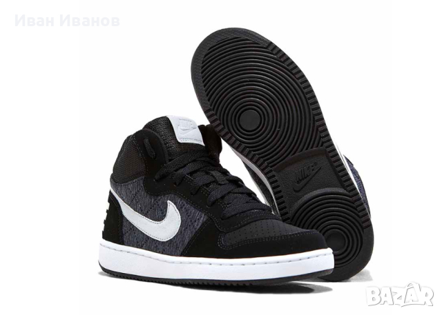 Nike Boys' Court Borough Mid  кецове / маратонки  номер 38 ,5- 39, снимка 2 - Детски маратонки - 44829524