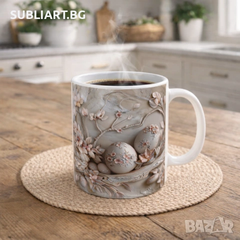 Чаша със снимка (Великден) , снимка 2 - Чаши - 53842610