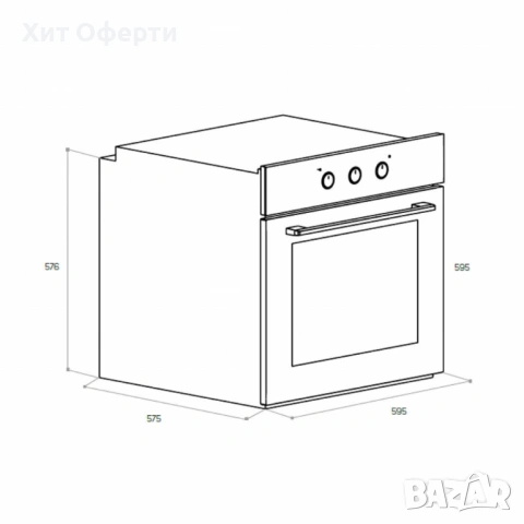 Вградима фурна Taurus, снимка 2 - Печки, фурни - 53087252